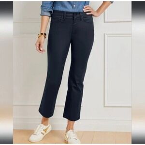 Talbots Demi Boot Crop Jean High Waist Women's Size 4 Navy Blue